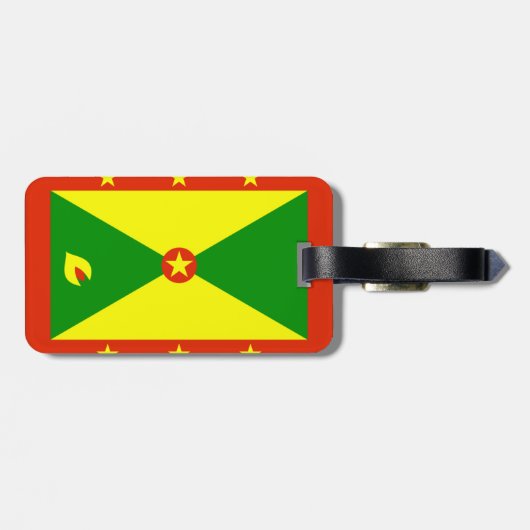 Étiquette À Bagage Drapeau de la Grenade (Dos horizontal)
