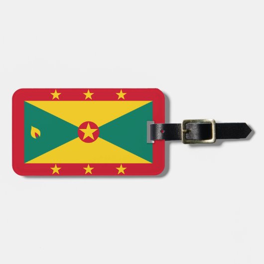 Étiquette À Bagage Drapeau de la Grenade (Devant horizontal)