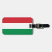 Étiquette À Bagage drapeau de la Hongrie (Devant horizontal)