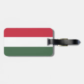 Étiquette À Bagage drapeau de la Hongrie (Dos horizontal)