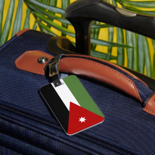Étiquette À Bagage Drapeau de la Jordanie