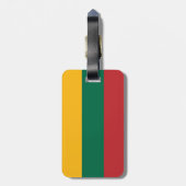 Étiquette À Bagage Drapeau de la Lituanie (Dos Vertical)