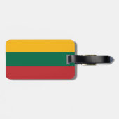 Étiquette À Bagage Drapeau de la Lituanie (Dos horizontal)