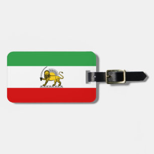 Étiquette À Bagage Drapeau de la monarchie constitutionnelle iranienn