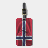 Étiquette À Bagage Drapeau De La Norvège (Devant Vertical)