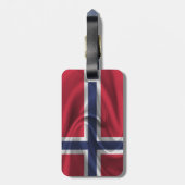 Étiquette À Bagage Drapeau De La Norvège (Dos Vertical)