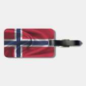 Étiquette À Bagage Drapeau De La Norvège (Dos horizontal)