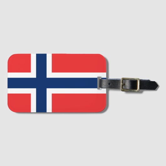 Étiquette À Bagage Drapeau de la Norvège (Devant Horizontal)