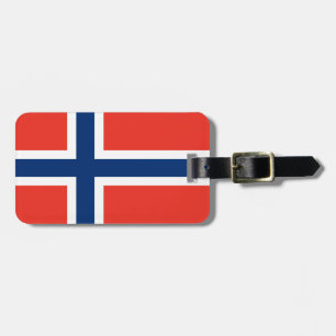 Étiquette À Bagage Drapeau de la Norvège