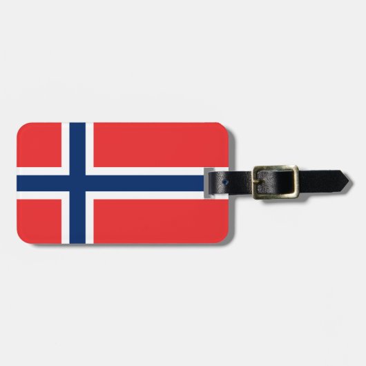 Étiquette À Bagage Drapeau de la Norvège (Devant horizontal)