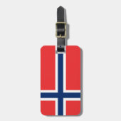 Étiquette À Bagage Drapeau de la Norvège (Devant Vertical)