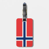 Étiquette À Bagage Drapeau de la Norvège (Dos Vertical)