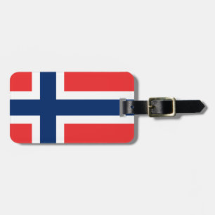 Étiquette À Bagage Drapeau de la Norvège
