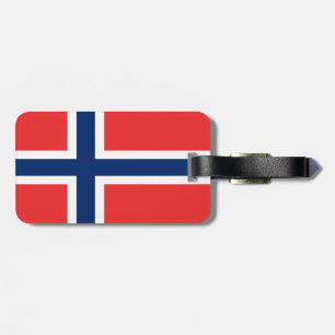 Étiquette À Bagage Drapeau de la Norvège