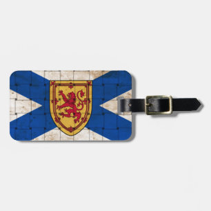 Étiquette À Bagage Drapeau de la Nouvelle-Écosse en détresse