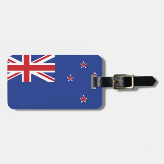 Étiquette À Bagage Drapeau de la Nouvelle Zélande (Devant horizontal)