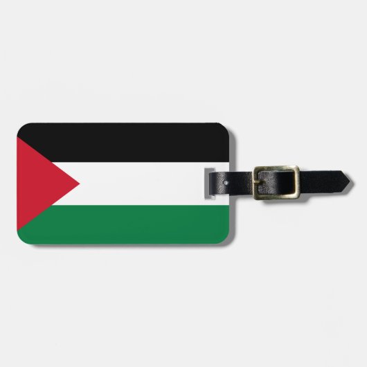 Étiquette À Bagage Drapeau de la Palestine (Devant horizontal)