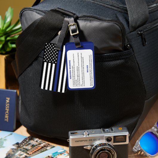 Étiquette À Bagage Drapeau de la police de Miranda (Recto & Verso)