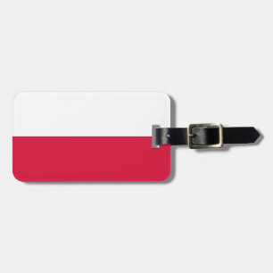 Étiquette À Bagage Drapeau de la Pologne