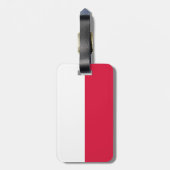 Étiquette À Bagage Drapeau de la Pologne (Dos Vertical)