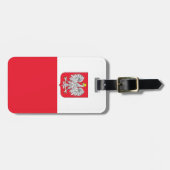 Étiquette À Bagage Drapeau de la Pologne (Devant horizontal)