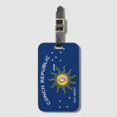 Étiquette À Bagage Drapeau de la République de conque (Devant Vertical)