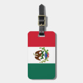 Étiquette À Bagage Drapeau de la République mexicaine : 1824-1835, Pè (Devant Vertical)