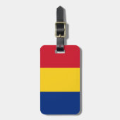 Étiquette À Bagage Drapeau de la Roumanie (Devant Vertical)