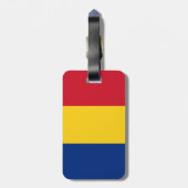 Étiquette À Bagage Drapeau de la Roumanie (Dos Vertical)