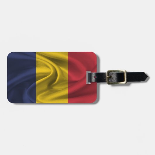 Étiquette À Bagage Drapeau de la Roumanie (Devant horizontal)