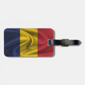 Étiquette À Bagage Drapeau de la Roumanie (Dos horizontal)