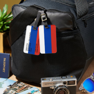 Étiquette À Bagage Drapeau de la Russie