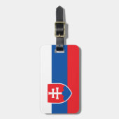 Étiquette À Bagage Drapeau de la Slovaquie (Devant Vertical)