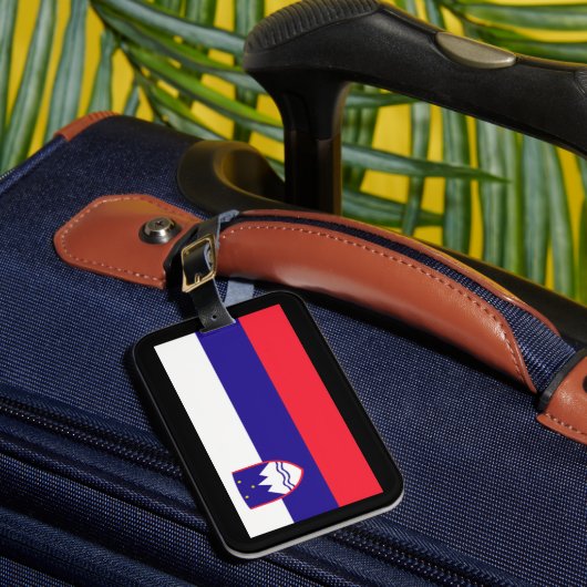 Étiquette À Bagage Drapeau de la Slovénie (Insitu Rectoal 1)