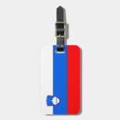 Étiquette À Bagage Drapeau de la Slovénie (Devant Vertical)