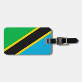 Étiquette À Bagage Drapeau de la Tanzanie (Devant horizontal)
