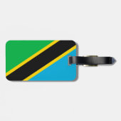 Étiquette À Bagage Drapeau de la Tanzanie (Dos horizontal)