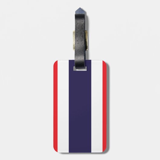 Étiquette À Bagage Drapeau de la Thaïlande (Dos Vertical)
