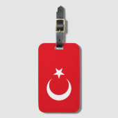 Étiquette À Bagage Drapeau de la Turquie (Devant Vertical)