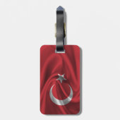 Étiquette À Bagage Drapeau de la Turquie (Dos Vertical)