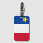 Étiquette À Bagage Drapeau de l'Acadie (Devant Vertical)