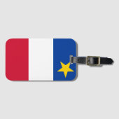 Étiquette À Bagage Drapeau de l'Acadie (Devant Horizontal)