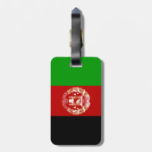 Étiquette À Bagage Drapeau de l'Afghanistan patriotique (Dos Vertical)