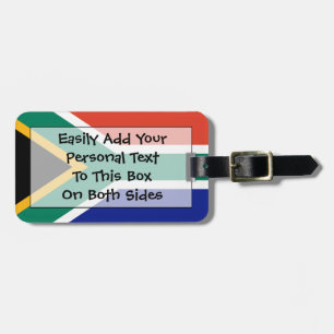 Étiquette À Bagage Drapeau de l'Afrique du Sud Easy ID Personal