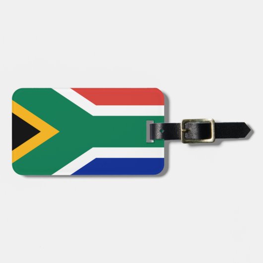 Étiquette À Bagage Drapeau de l'Afrique du Sud - Vlag van Suid-Afrika (Devant horizontal)