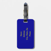 ÉTIQUETTE À BAGAGE DRAPEAU DE L'ALASKA (Dos Vertical)