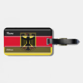 Étiquette À Bagage Drapeau de l'Allemagne (Dos horizontal)