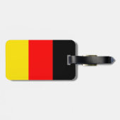 Étiquette À Bagage Drapeau de l'Allemagne (Dos horizontal)