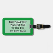 Étiquette À Bagage Drapeau de l'Arabie Saoudite Easy ID Personal (Devant horizontal)