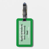 Étiquette À Bagage Drapeau de l'Arabie Saoudite Easy ID Personal (Dos Vertical)